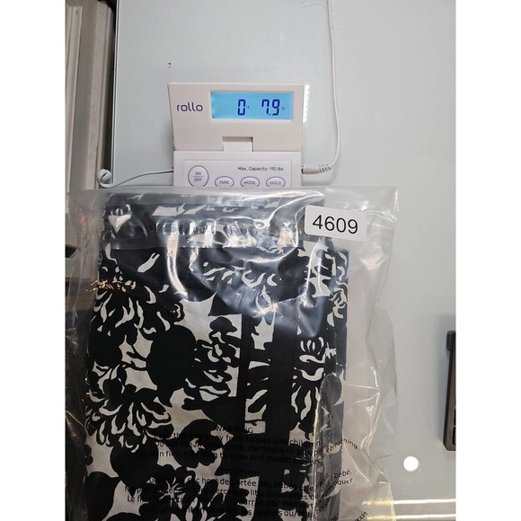 Brooks Brothers Shirt Womens Medium Linen Blend Vcut Neckline Black & White - Picture 8 of 8